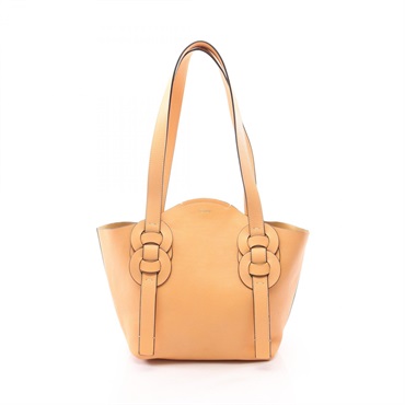Chloe DARRYL Tote Shoulder Bag leather Beige Used Women