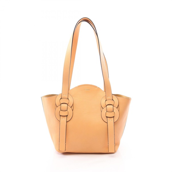 Chloe DARRYL Tote Shoulder Bag leather Beige Used Women