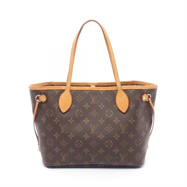 LOUIS VUITTON Neverfull PM Shoulder Tote Bag M40155 Monogram canvas Brown Used