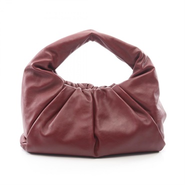 BOTTEGA VENETA The Shoulder Pouch Handbag 610524 leather Bordeaux Used Women