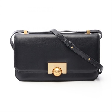 BOTTEGA VENETA The Classic Shoulder crossbody Bag leather Black Used Women