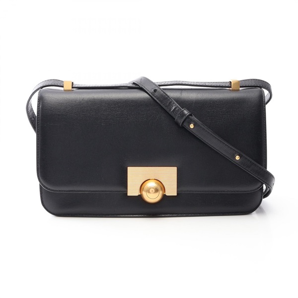 BOTTEGA VENETA The Classic Shoulder crossbody Bag leather Black Used Women