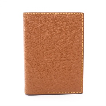 HERMES Agenda GM Notebook cover Epsom leather Brown Marron dInde Used SHW F