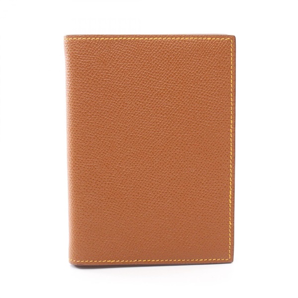 HERMES Agenda GM Notebook cover Epsom leather Brown Marron dInde Used SHW F