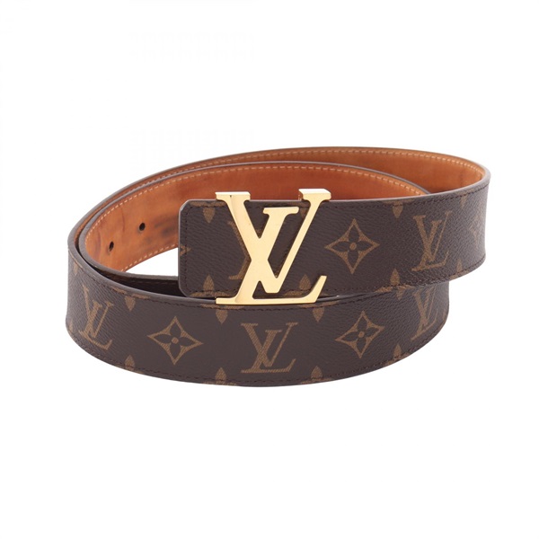 LOUIS VUITTON Ceinture LV Initial 40mm Belt M9608 Monogram canvas leather Used