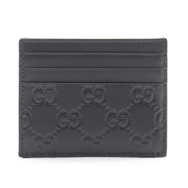 GUCCI GG Emblem Card Case 850187AAFDV1000 leather Black NEW unisex
