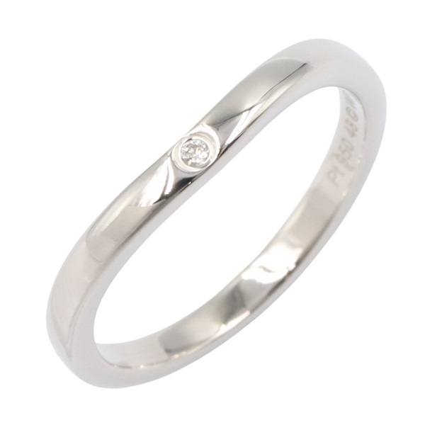 CARTIER Ballerina 3P Diamond Ring Pt950 Platinum Used Women US size #4.5 #48