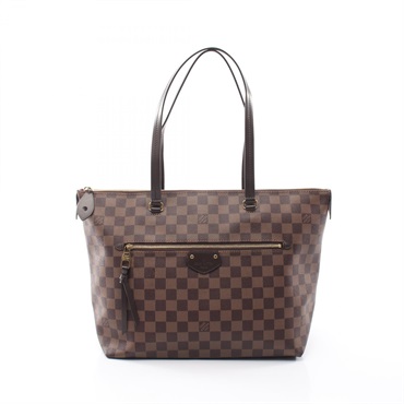 LOUIS VUITTON Jena MM Tote shoulder Bag N41013 Damier leather Ebene Used Women