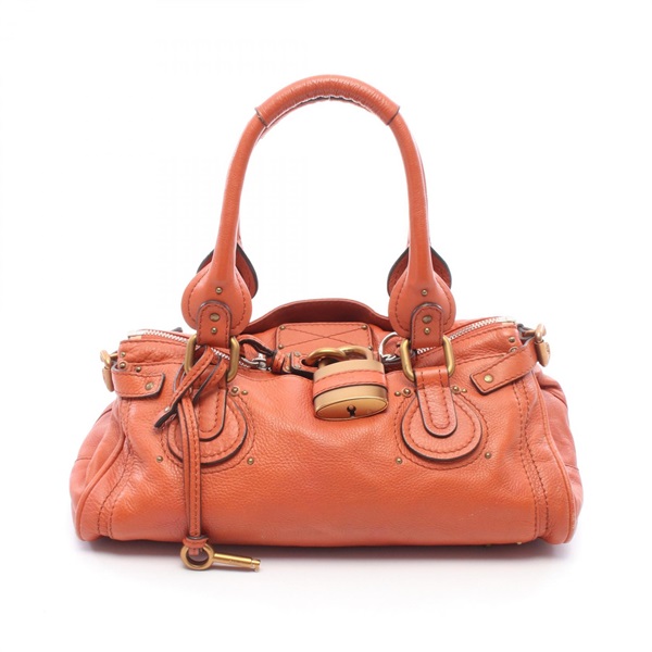 Chloe Paddington shoulder Handbag 7ESA02 leather Brown Used Women
