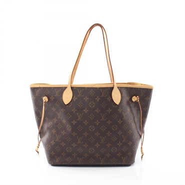 LOUIS VUITTON Neverfull MM Tote shoulder Bag M40156 Monogram leather Brown Used