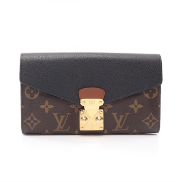 LOUIS VUITTON Portefeuille Pallas Bifold Wallet Purse M58415 canvas leather LV