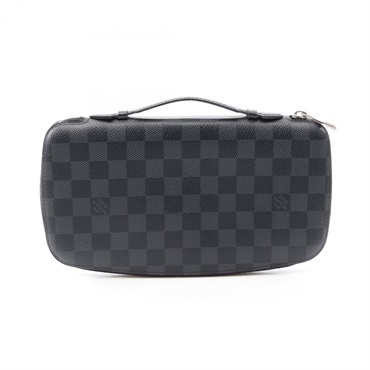 LOUIS VUITTON Atoll Organizer long Wallet N48255 Damier graphite canvas Used LV