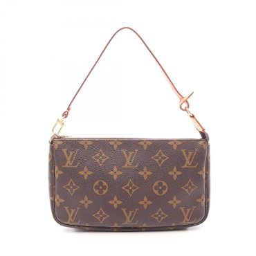 LOUIS VUITTON Pochette Accessoires Handbag Pouch M51980 Monogram canvas leather