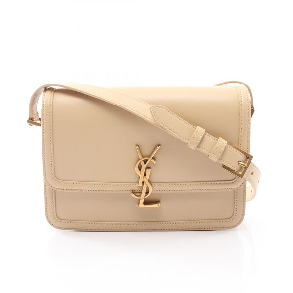 SAINT LAURENT PARIS Solferino Shoulder crossbody hand Bag 634305 leather Beige