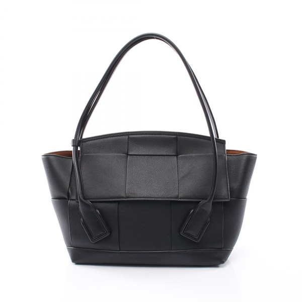 BOTTEGA VENETA Arco Maxi Intrecciato Tote shoulder hand Bag 598244 leather Black