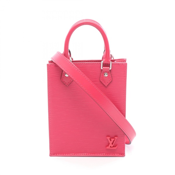 LOUIS VUITTON Petite Sac Plat Crossbody Handbag M80168 Epi leather Pink Used LV