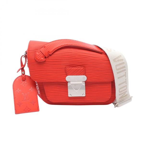 LOUIS VUITTON Monceau Distorted Crossbody Handbag M23784 Epi XL leather Red Used