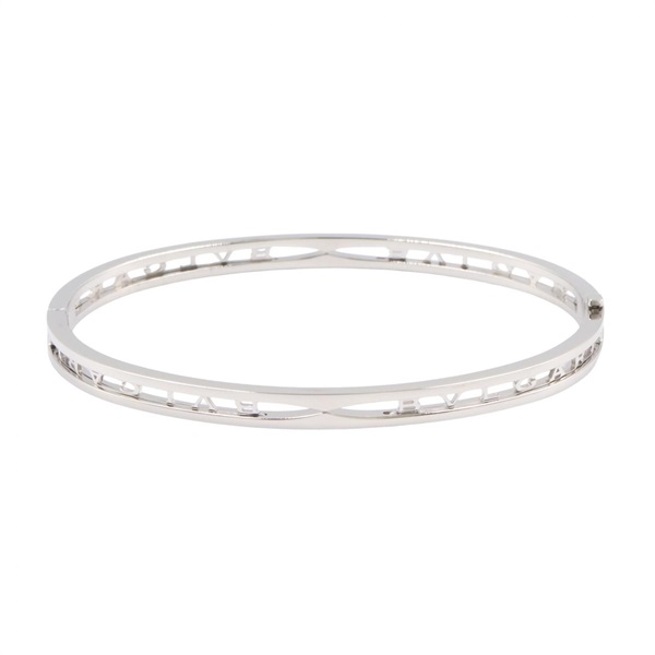 BVLGARI B-zero1 Bracelet Bangle 356295 18KWG White Gold Used Women #L 19cm