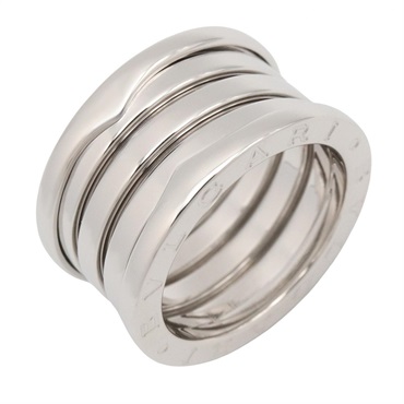 BVLGARI B-zero1 Ring 4 Bands 18KWG White Gold Used Women US size #5.75 #52