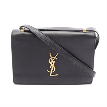 SAINT LAURENT PARIS Cassandra Shoulder Crossbody Bag leather Black Used Women