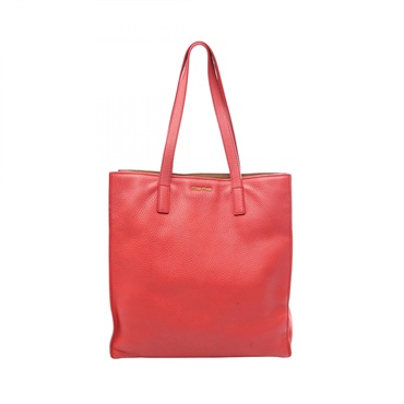 Miu Miu Shoulder Tote Bag 5BG013 leather Red Used Women