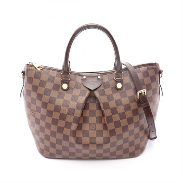 LOUIS VUITTON Siena MM Shoulder Handbag N41546 Damier canvas ebene Used Women