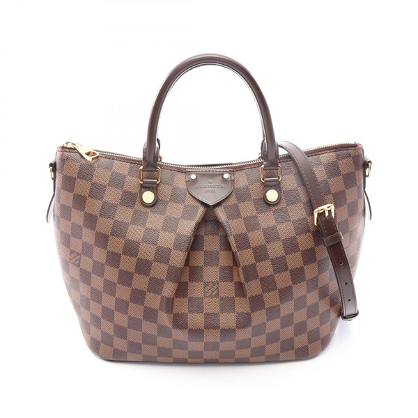 LOUIS VUITTON Siena MM Shoulder Handbag N41546 Damier canvas ebene Used Women