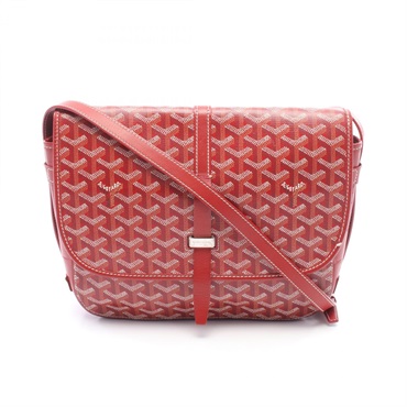 GOYARD Belvedere MM Shoulder Crossbody Bag BELVE3MMLTY02CG02P canvas Red Used
