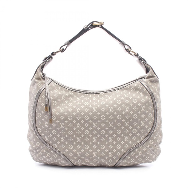 LOUIS VUITTON Manon MM Shoulder Handbag M95618 Monogram mini Lin canvas Used LV