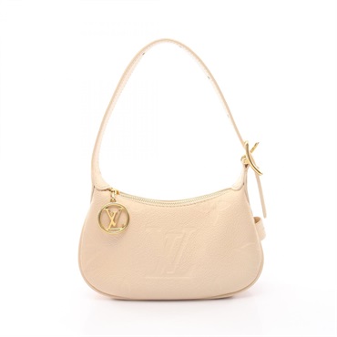 LOUIS VUITTON Mini Moon Handbag M82519 Monogram Empreinte leather Beige Used LV