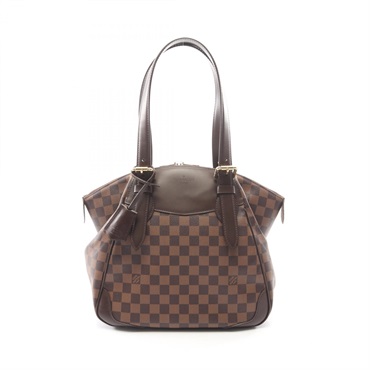 LOUIS VUITTON Verona MM Shoulder Handbag N41118 Damier Ebene canvas leather Used