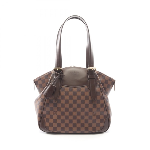 LOUIS VUITTON Verona MM Shoulder Handbag N41118 Damier Ebene canvas leather Used