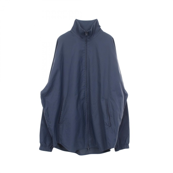 BALENCIAGA Back logo embroidery Nylon Zippy Jacket Navy Used mens size 44