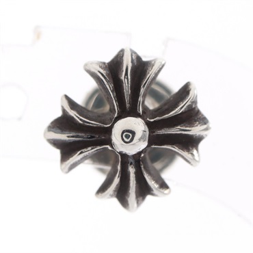 CHROME HEARTS CH Plus Stud Pierced Earrings Silver 925 Used mens