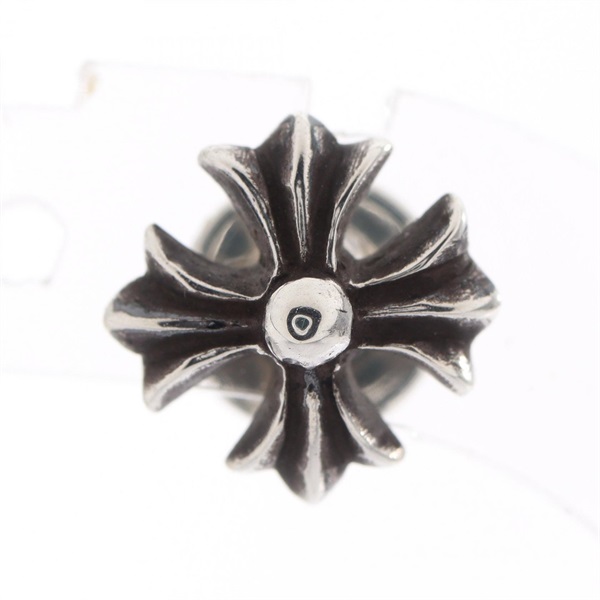 CHROME HEARTS CH Plus Stud Pierced Earrings Silver 925 Used mens