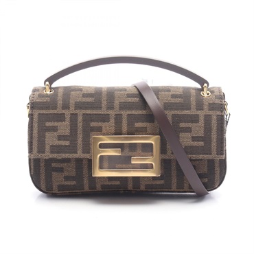 FENDI Baguette Smartphone Pouch ZUCCA crossbody Shoulder Bag 7AS142AP9LF19TA