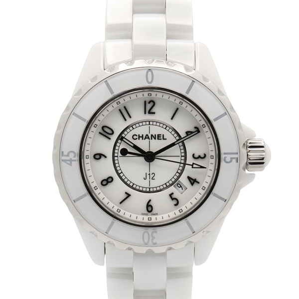 CHANEL J12 Wrist Watch H0968 Quartz ceramic Used Women Coco CC