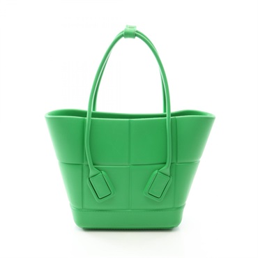 BOTTEGA VENETA The Arco shoulder Handbag 691194 rubber Green Used Women