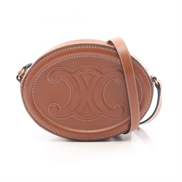 CELINE Crossbody Oval Purse Cuir Triomphe Shoulder Crossbody Bag leather Used