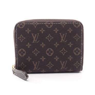LOUIS VUITTON zippy around purse coin wallet M63003 Monogram idylle Fusain used