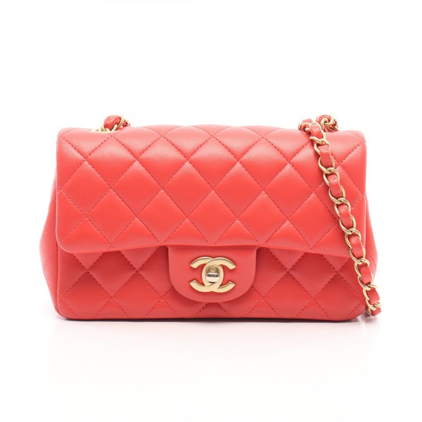 CHANEL Mini Matelasse 20 chain crossbody Shoulder Bag A69900 Lambskin Pink GHW
