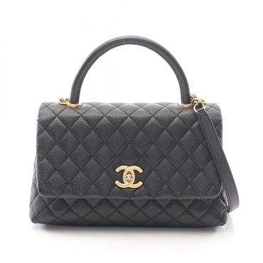 CHANEL Coco 29 Top Handle Flap Matelasse shoulder crossbody Handbag A92991 GHW
