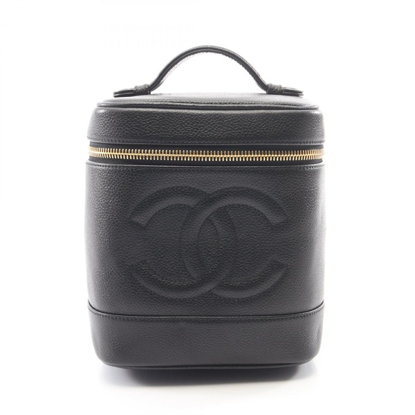 CHANEL COCO Mark Handbag A01998 Grained Calfskin leather Black Used Women GHW
