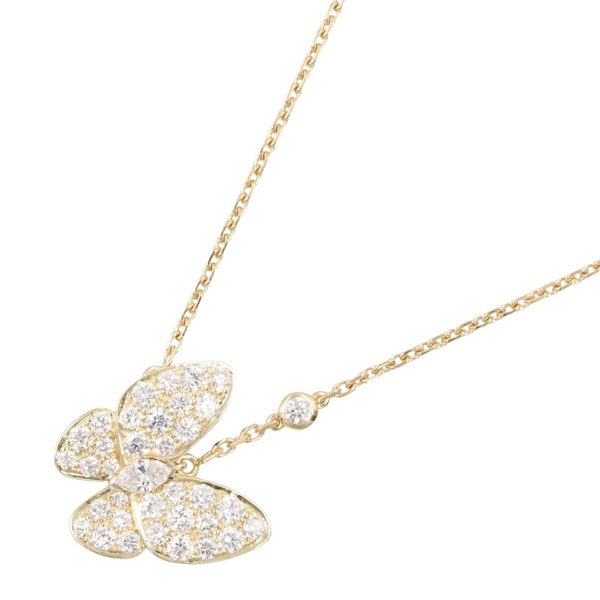 Van Cleef & Arpels De Papillon Diamond Necklace 18KYG Yellow Gold Used Women