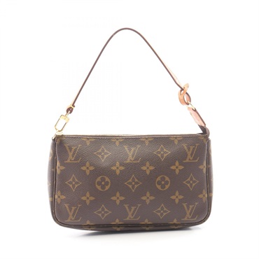 LOUIS VUITTON Pochette Accessoires Handbag pouch M51980 Monogram leather Brown