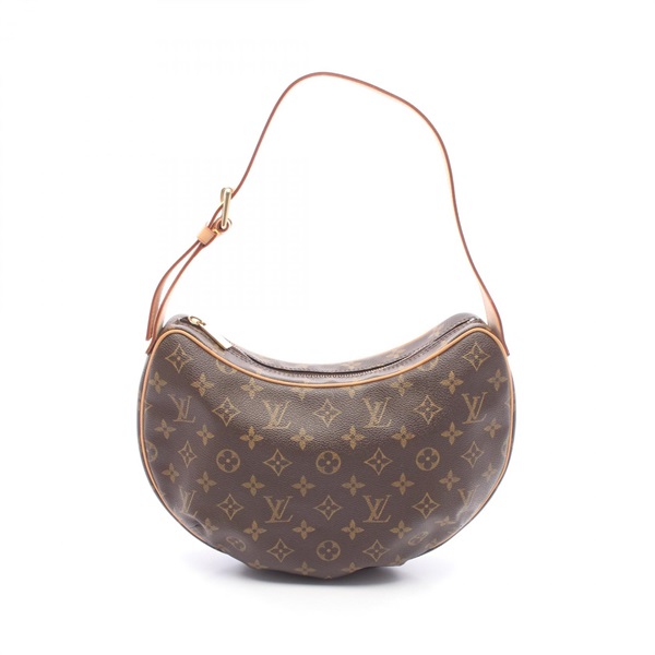 LOUIS VUITTON Croissant MM Shoulder hand Bag M51512 Monogram leather Brown Used