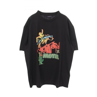 LOUIS VUITTON Graphic Embellished T-shirt RM242M NPG HRY80W cotton BK Used #4L
