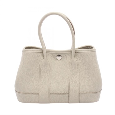 HERMES Neo Garden 23 tote Handbag W Negonda leather Beton Used Women SHW