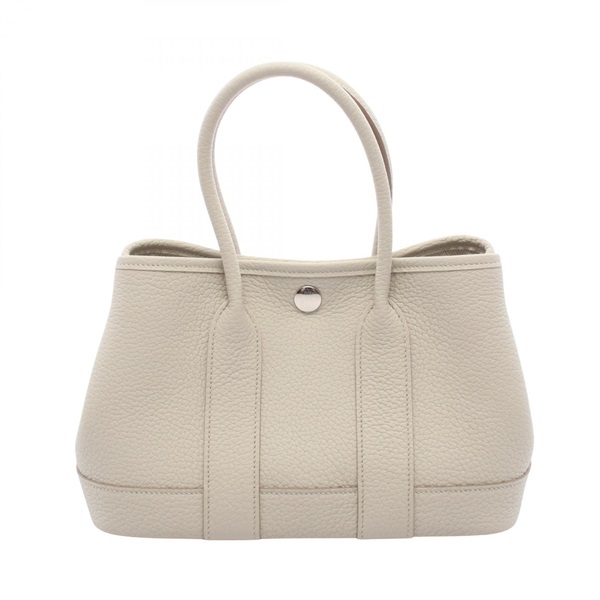 HERMES Neo Garden 23 tote Handbag W Negonda leather Beton Used Women SHW