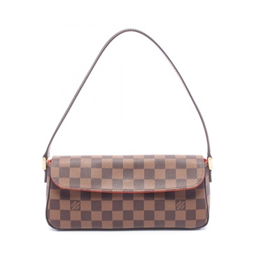 LOUIS VUITTON Recoleta Shoulder Handbag N51299 Damier canvas Ebene Used Women LV